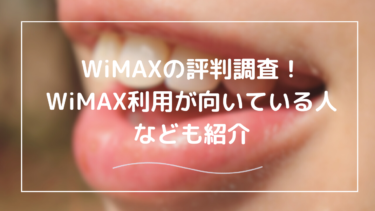WiMAXの評判は悪い？WiMAXが向いている人と向いていない人